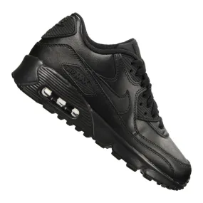 NIKE AIR MAX 90 LTR GS JR 833412001 SCHOEN ZWART